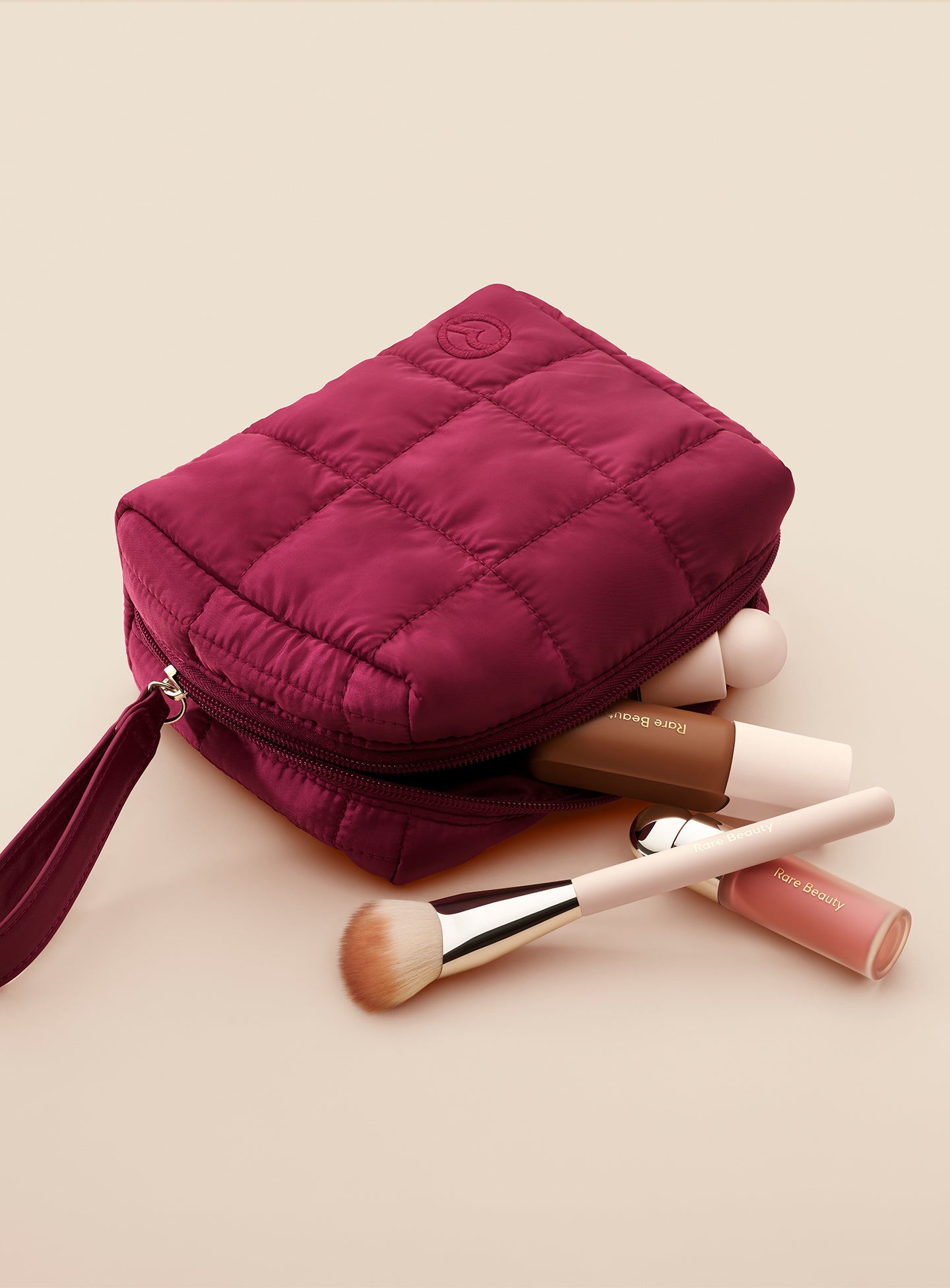 RARE BEAUTY PUFFY MAKEUP deals BAG